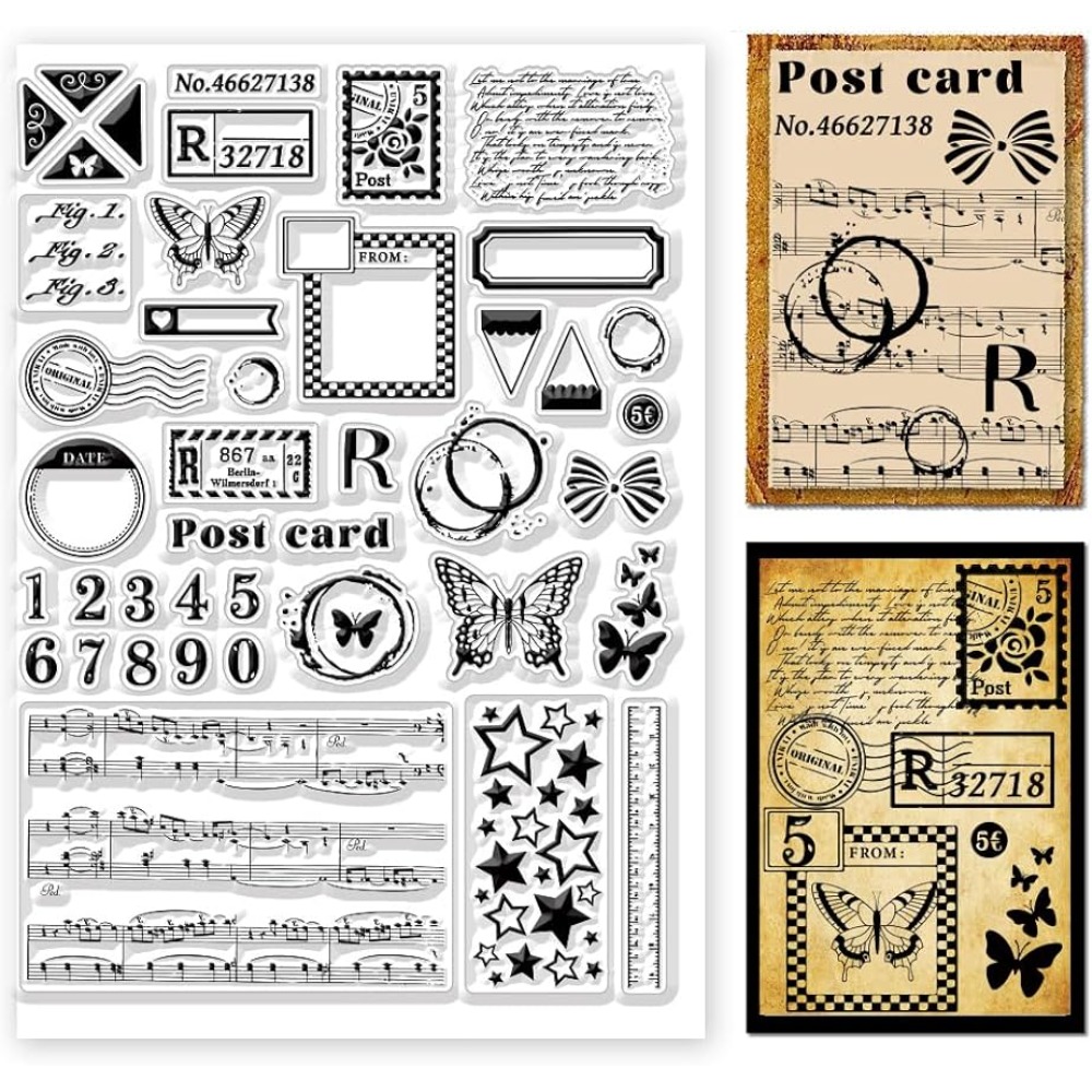 Postage Clear Stamps Variety P - Clear Silicone Stamps For Card Making ulasan dan harga