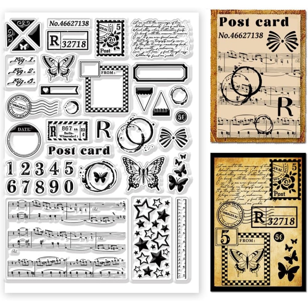 Postage Clear Stamps Variety P - Clear Silicone Stamps For Card Making ulasan dan harga