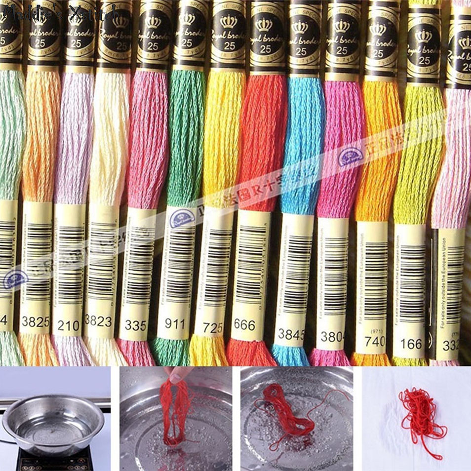 ZZ6248 Cross Stitch Kits Cross - Cotton Embroidery Thread Skeins ulasan dan harga